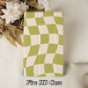 Wavy Check | Kindle Case - Green