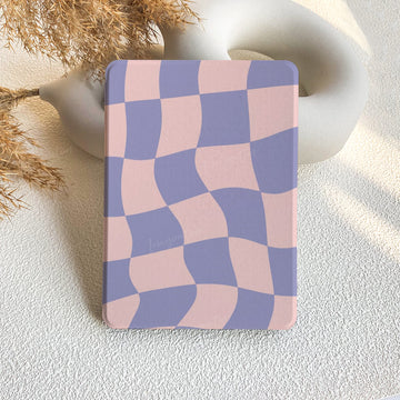 Wavy Check | Kindle Case - Pink & Purple