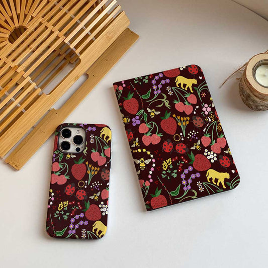 Berry Meadow Waltz iPad Case - A