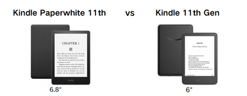 Kindle Paperwhite 11th vs Kindle 11th Gen