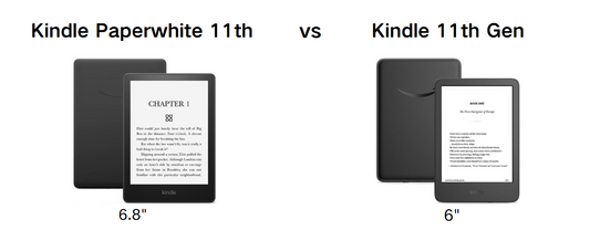 Kindle Paperwhite 11th vs Kindle 11th Gen