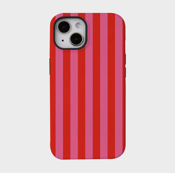 Stripe Pattern  | iPhone Case - Red