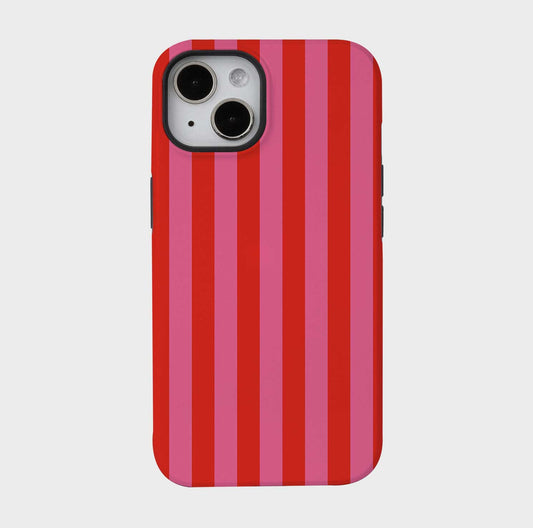 Stripe Pattern  | iPhone Case - Red