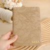 Floral Leather Kindle Case - Khaki