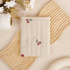 Cherry&Heart Book Sleeve - White