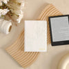 Floral Leather Kindle Case - White