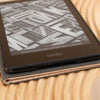 Weave Pattern Leather Kindle Case - Khaki