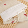 Cherry&Heart Book Sleeve - White