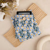 Embroidery Daisy Book Sleeve - Blue