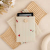 Cherry&Heart Book Sleeve - White