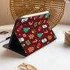 Merry Christmas iPad Case - Wine Red