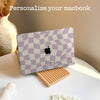 Purple Chessboard | Macbook Case