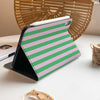 Stripe Pattern iPad Case - Green