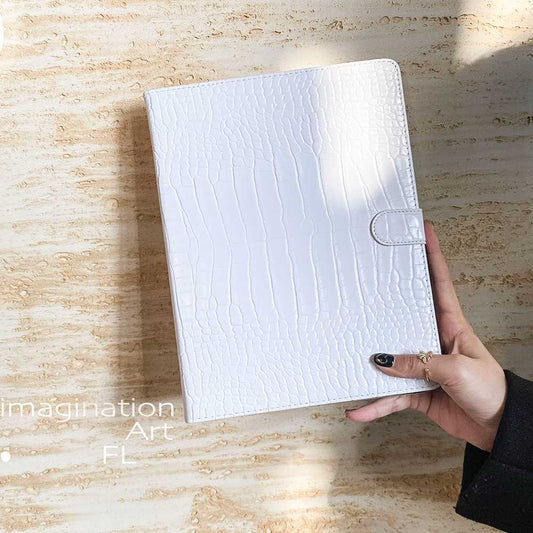Leather iPad Case - White