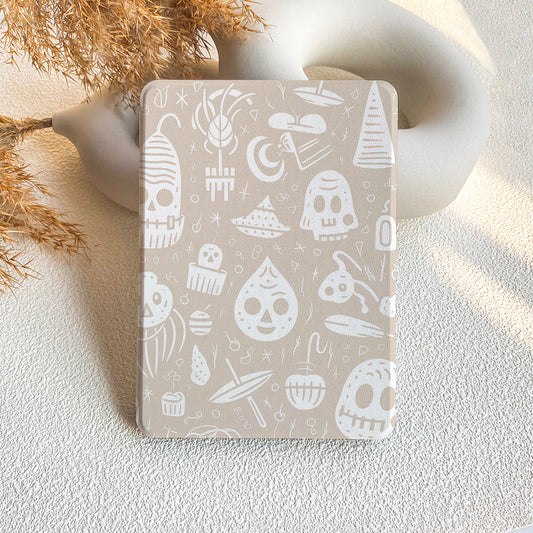 Halloween Doodle | Kindle Case - Khaki