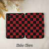 Checkerboard Art | Kindle Case - Black&Red