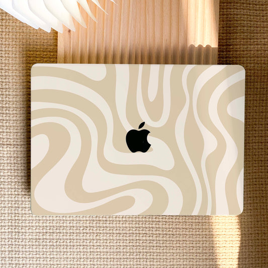 Flowing Color  | Macbook Case - Khaki