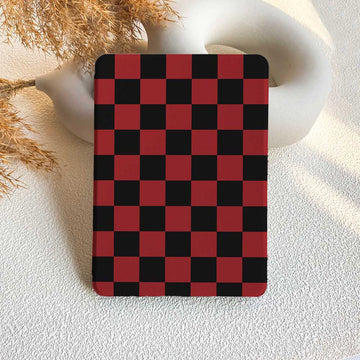 Checkerboard Art | Kindle Case - Black&Red