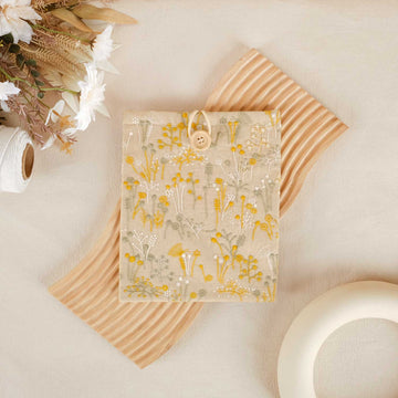 Embroidery Floral Book Sleeve - C