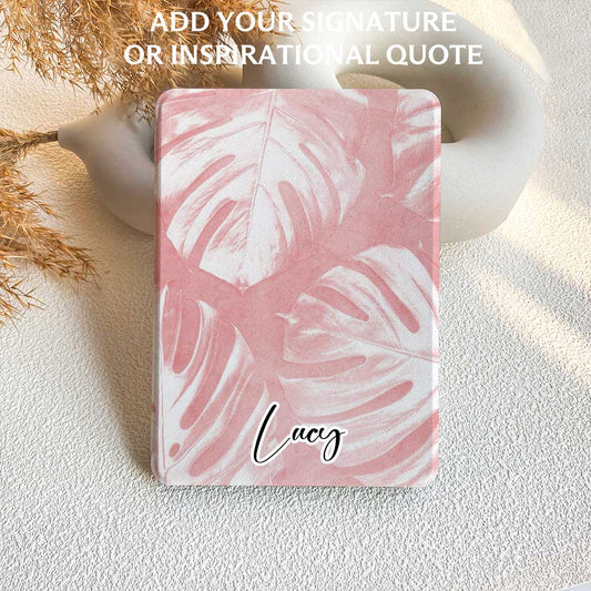 Pink Monstera | Kindle Case