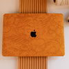 Floral Leather MacBook Case - Pumpkin