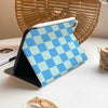 Checkerboard Art iPad Case - Maya Blue