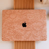 Floral Leather MacBook Case - Pink