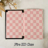 Checkerboard Art | Kindle Case - Baby Pink