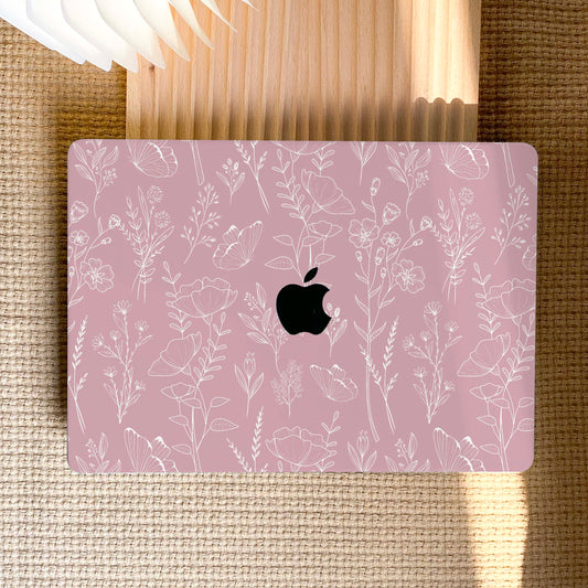 Aesthetics Botanical | Macbook Case - Pink