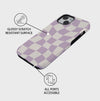 Purple Chessboard | iPhone Case