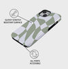 Mint Chessboard | iPhone Case