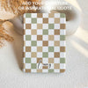 Checkerboard Art | Kindle Case - Green&Khaki