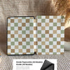 Checkerboard Art | Kindle Case - Green&Khaki