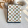 Checkerboard Art | Kindle Case - Green&Khaki