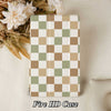 Checkerboard Art | Kindle Case - Green&Khaki