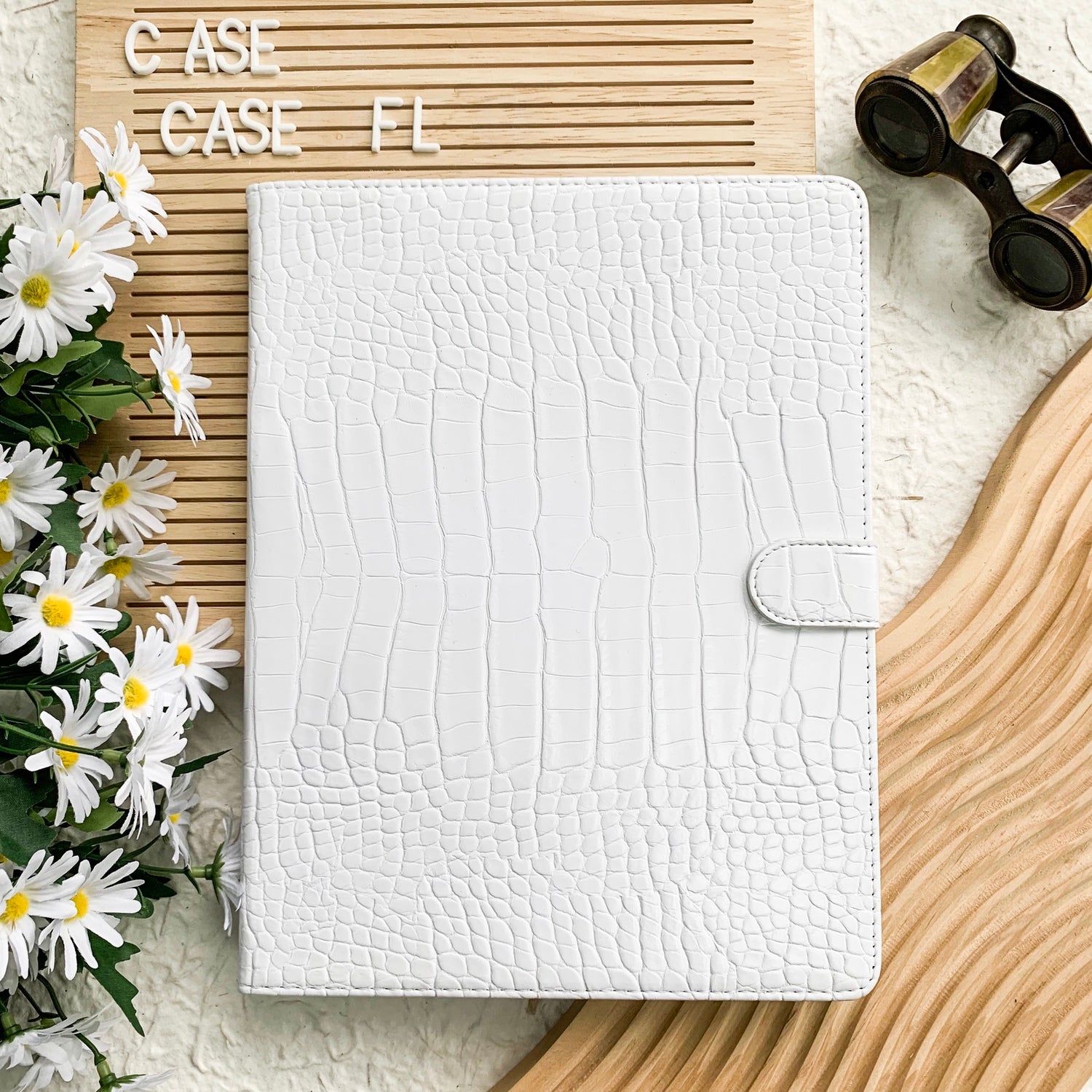 Embossed Leather iPad Cases
