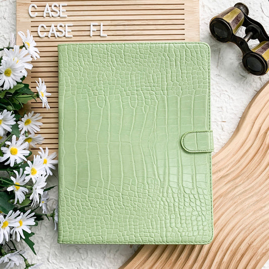 Leather iPad Case - Green