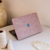 Floral Leather MacBook Case - Violet