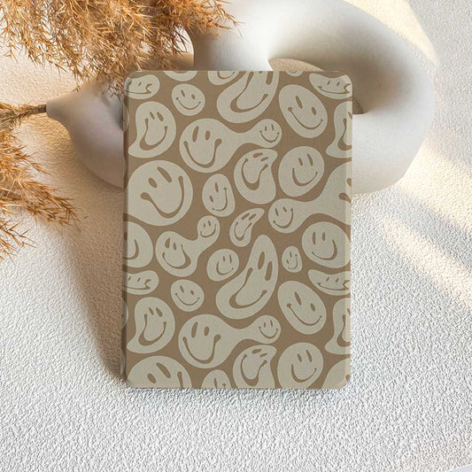 Melting Smiley Face| Kindle Case - Khaki