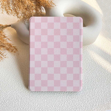 Checkerboard Art | Kindle Case - Pink