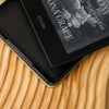 Floral Leather Kindle Case - Black