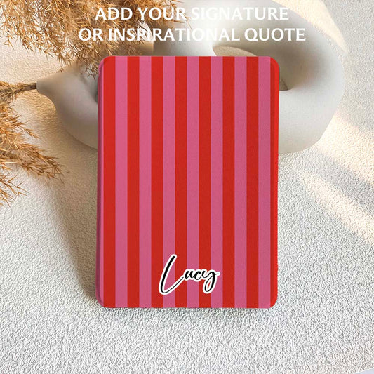 Stripe Pattern | Kindle Case - Red