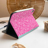 Heart Composition Book iPad Case - Neon Pink
