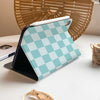 Checkerboard Art iPad Case - Tiffany Blue