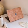 Floral Leather MacBook Case - Pink