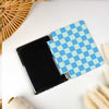 Checkerboard Art | Kindle Case - Maya Blue