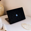 Floral Leather MacBook Case - Black