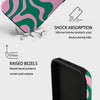 Ripple Fusion | iPhone Case - Green&Pink