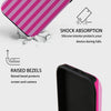 Stripe Pattern | iPhone Case - Barbie Pink