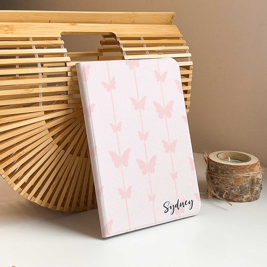 Pink Butterfly iPad Case